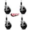 Service Caster 5'' Phenolic Swivel 1-1/8'' Expanding Stem Caster Set with Brake, 4PK SCC-EX20S514-PHR-TLB-118-4 - alternate 3